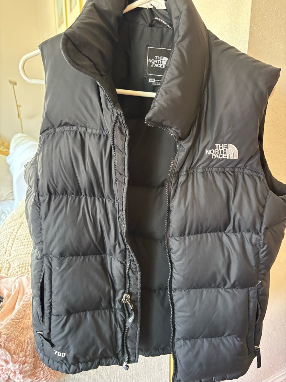 The North Face Black Quilted 700 Down Vest